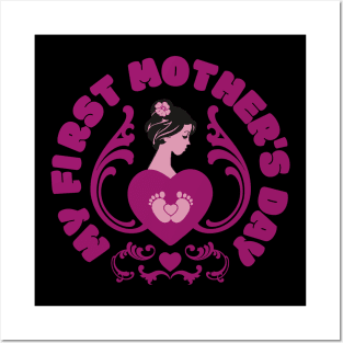 My First Mother's Day | Mother's Day Gift Ideas Posters and Art